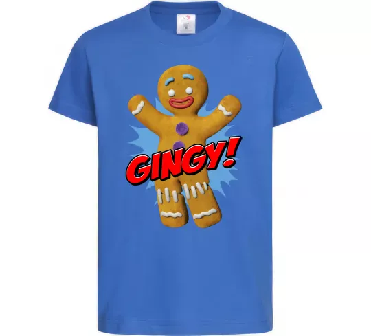 Детская футболка Шрек Пряня Gingy Ярко-синий фото
