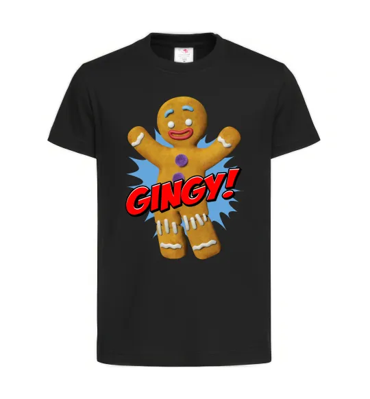 Дитяча футболка Шрек Пряня Gingy Чорний фото
