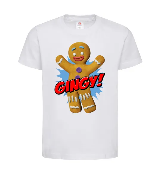 Дитяча футболка Шрек Пряня Gingy Білий фото