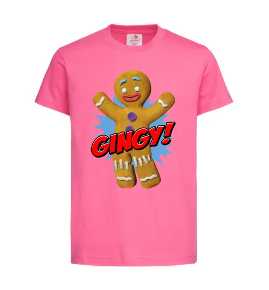 Дитяча футболка Шрек Пряня Gingy Яскраво-рожевий фото