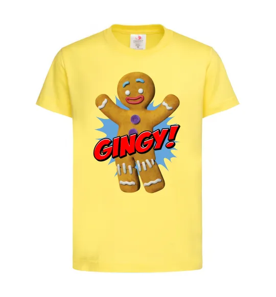 Дитяча футболка Шрек Пряня Gingy Лимонний фото