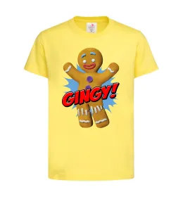 Дитяча футболка Шрек Пряня Gingy Лимонний фото