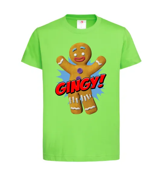 Дитяча футболка Шрек Пряня Gingy Лаймовий фото