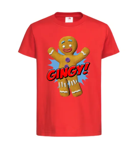 Дитяча футболка Шрек Пряня Gingy Червоний фото