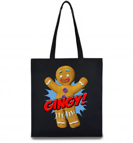 Эко-сумка Шрек Пряня Gingy Черный фото