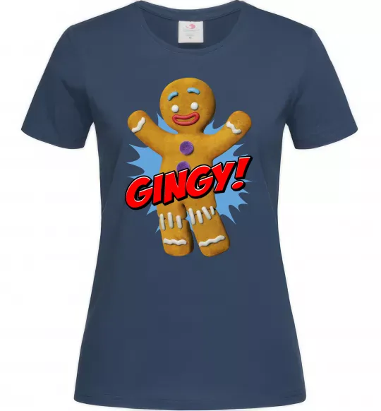 Жіноча футболка Шрек Пряня Gingy Темно-синій фото
