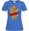 Жіноча футболка Шрек Пряня Gingy Яскраво-синій фото