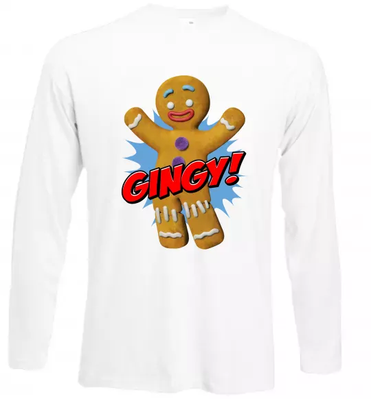 Лонгслів Шрек Пряня Gingy Білий фото