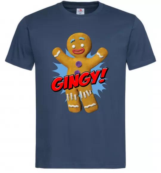 Мужская футболка Шрек Пряня Gingy Темно-синий фото