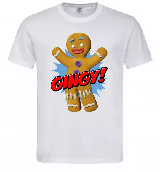 Мужская футболка Шрек Пряня Gingy Белый фото