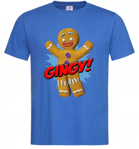 Мужская футболка Шрек Пряня Gingy Ярко-синий фото