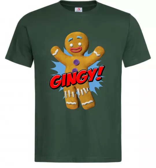 Мужская футболка Шрек Пряня Gingy Темно-зеленый фото