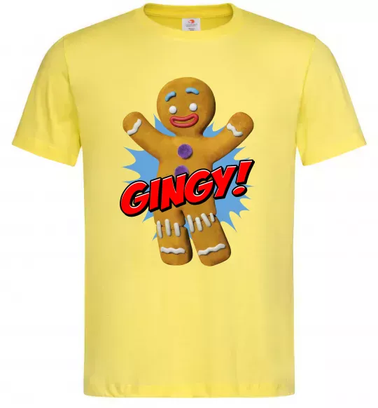 Мужская футболка Шрек Пряня Gingy Лимонный фото