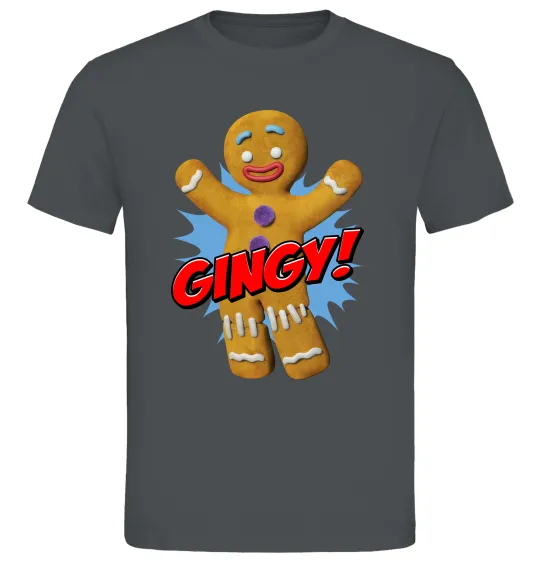 Мужская футболка Шрек Пряня Gingy Графит фото