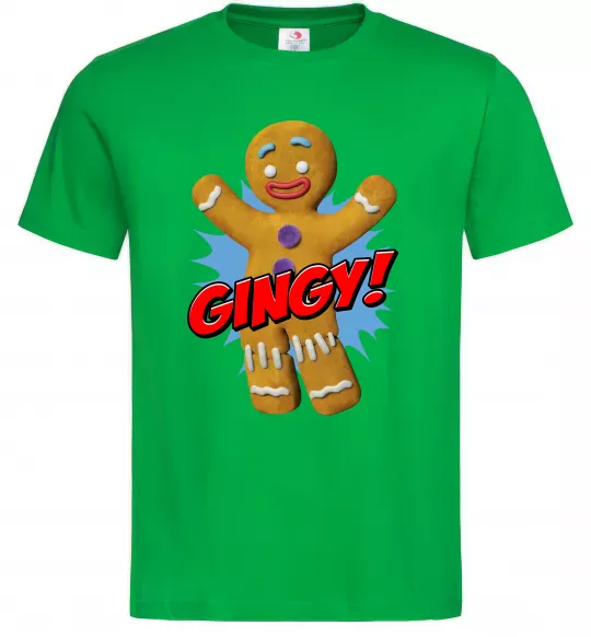 Мужская футболка Шрек Пряня Gingy Зеленый фото