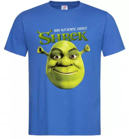 Чоловіча футболка Authentic Ogre Shrek Яскраво-синій фото