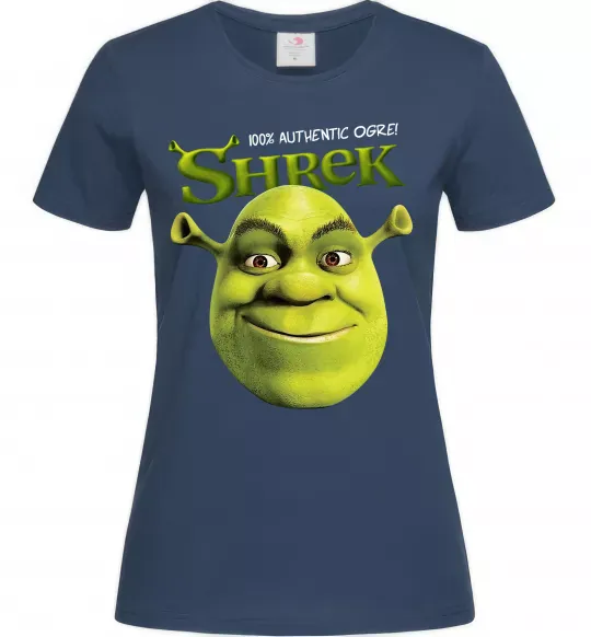 Жіноча футболка Authentic Ogre Shrek Темно-синій фото