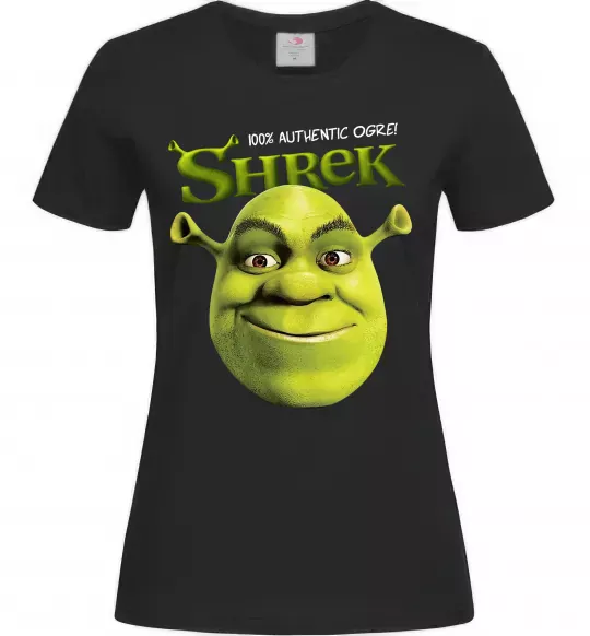 Жіноча футболка Authentic Ogre Shrek Чорний фото