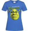 Жіноча футболка Authentic Ogre Shrek Яскраво-синій фото