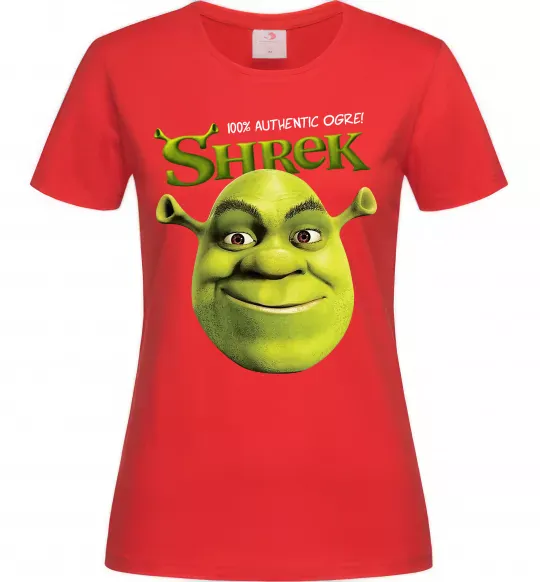 Жіноча футболка Authentic Ogre Shrek Червоний фото