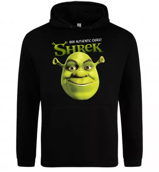 Чоловіча толстовка (худі) Authentic Ogre Shrek Чорний фото