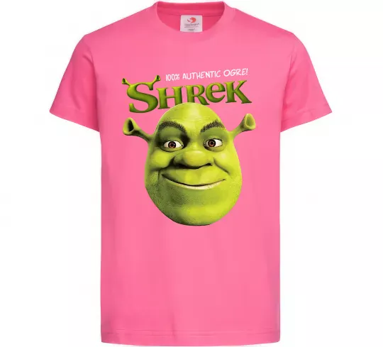 Дитяча футболка Authentic Ogre Shrek Яскраво-рожевий фото