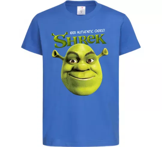 Дитяча футболка Authentic Ogre Shrek Яскраво-синій фото