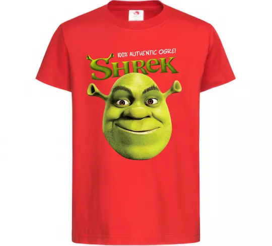 Дитяча футболка Authentic Ogre Shrek Червоний фото