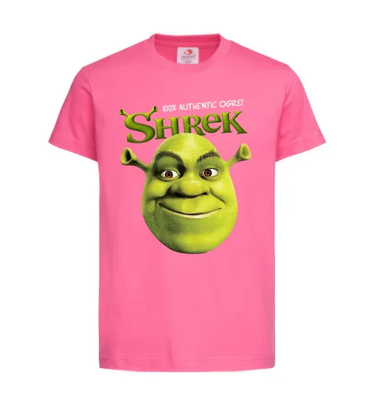 Дитяча футболка Authentic Ogre Shrek Яскраво-рожевий фото