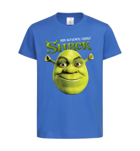 Дитяча футболка Authentic Ogre Shrek Яскраво-синій фото