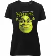 Женская премиум футболка Authentic Ogre Shrek Черный фото