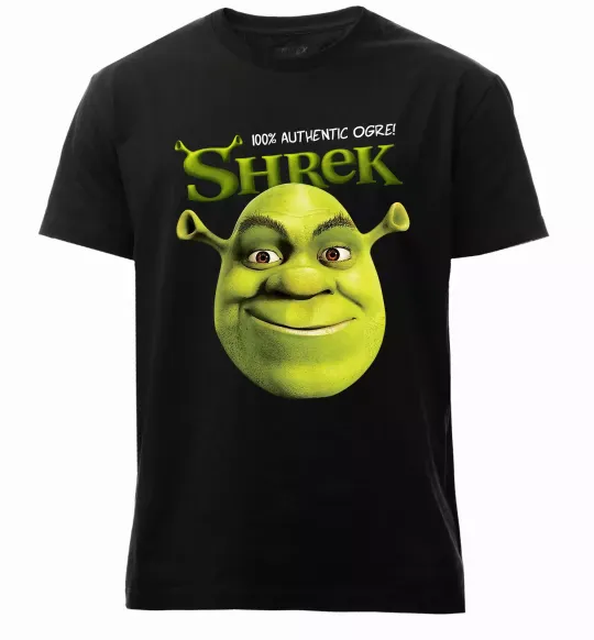Чоловіча преміум футболка Authentic Ogre Shrek Чорний фото