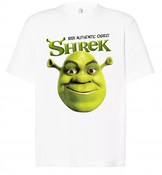 Футболка Оверсайз Authentic Ogre Shrek Белый фото