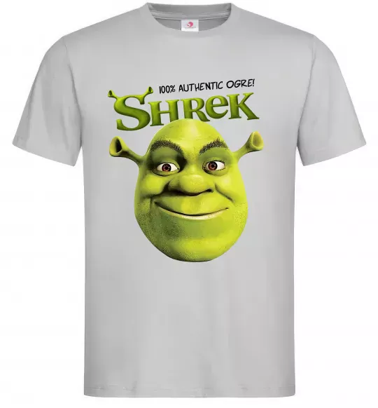 Чоловіча футболка Authentic Ogre Shrek Сірий фото