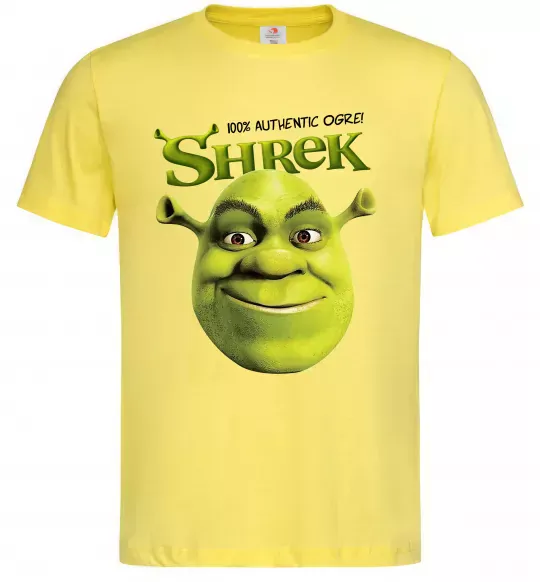 Чоловіча футболка Authentic Ogre Shrek Лимонний фото
