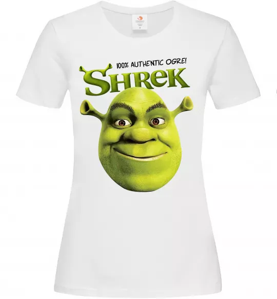 Жіноча футболка Authentic Ogre Shrek Білий фото
