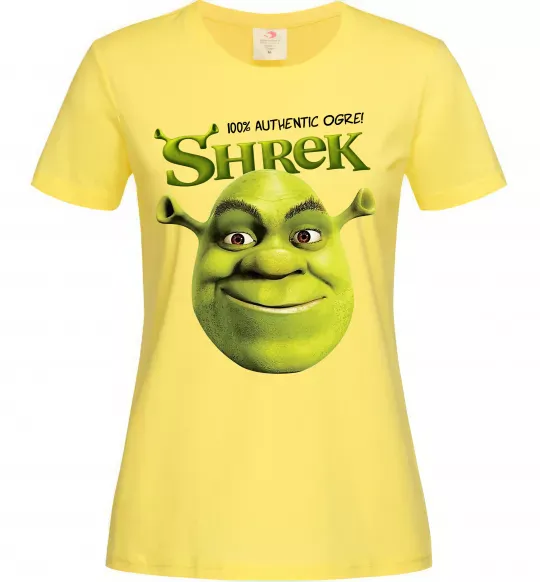 Жіноча футболка Authentic Ogre Shrek Лимонний фото
