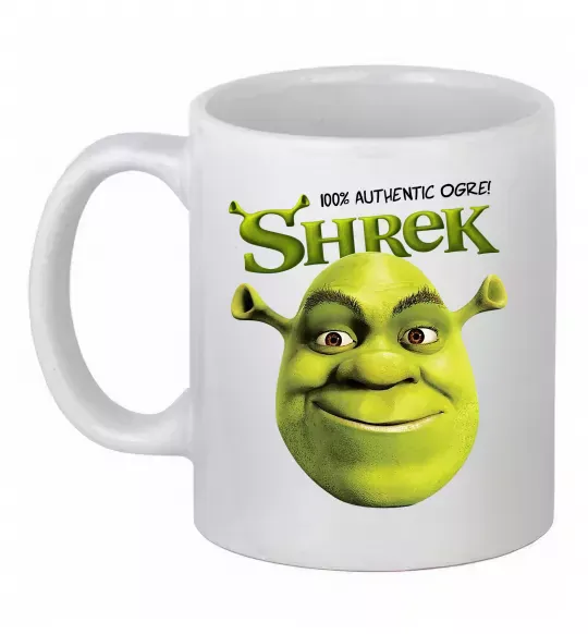 Чашка керамическая Authentic Ogre Shrek Белый фото