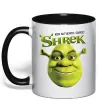 Чашка з кольоровою ручкою Authentic Ogre Shrek Чорний фото