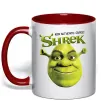 Чашка з кольоровою ручкою Authentic Ogre Shrek Червоний фото