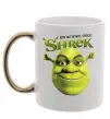 Чашка з кольоровою ручкою Authentic Ogre Shrek Золото фото