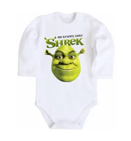 Детский боди Authentic Ogre Shrek Белый фото