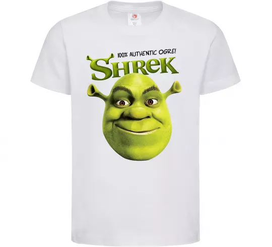 Дитяча футболка Authentic Ogre Shrek Білий фото