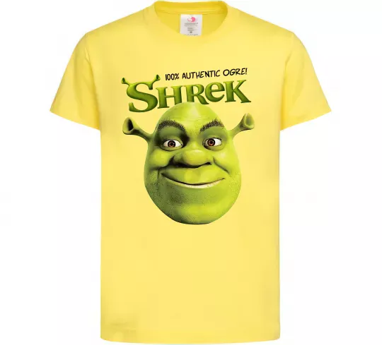 Дитяча футболка Authentic Ogre Shrek Лимонний фото