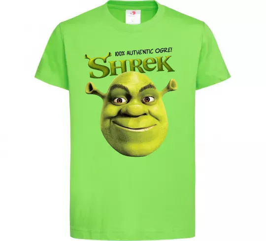 Дитяча футболка Authentic Ogre Shrek Лаймовий фото