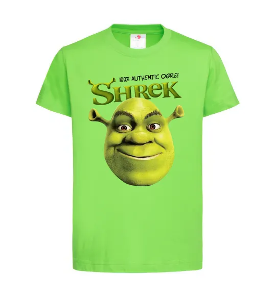 Дитяча футболка Authentic Ogre Shrek Лаймовий фото