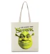 Эко-сумка Authentic Ogre Shrek Бежевый фото
