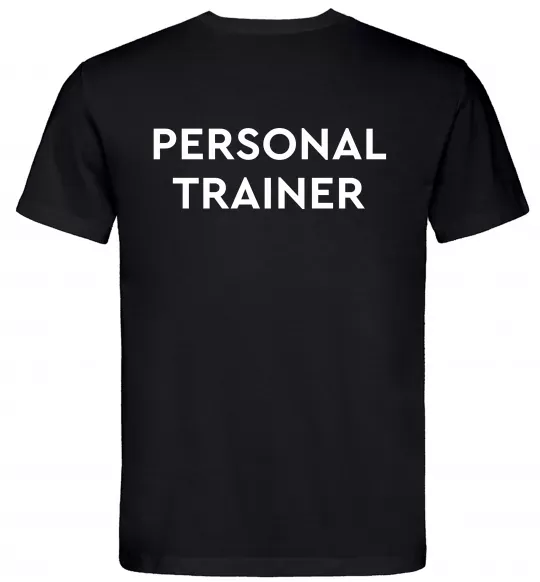 Мужская футболка Personal trainer Черный фото