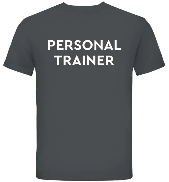 Мужская футболка Personal trainer Графит фото