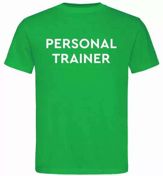 Мужская футболка Personal trainer Зеленый фото